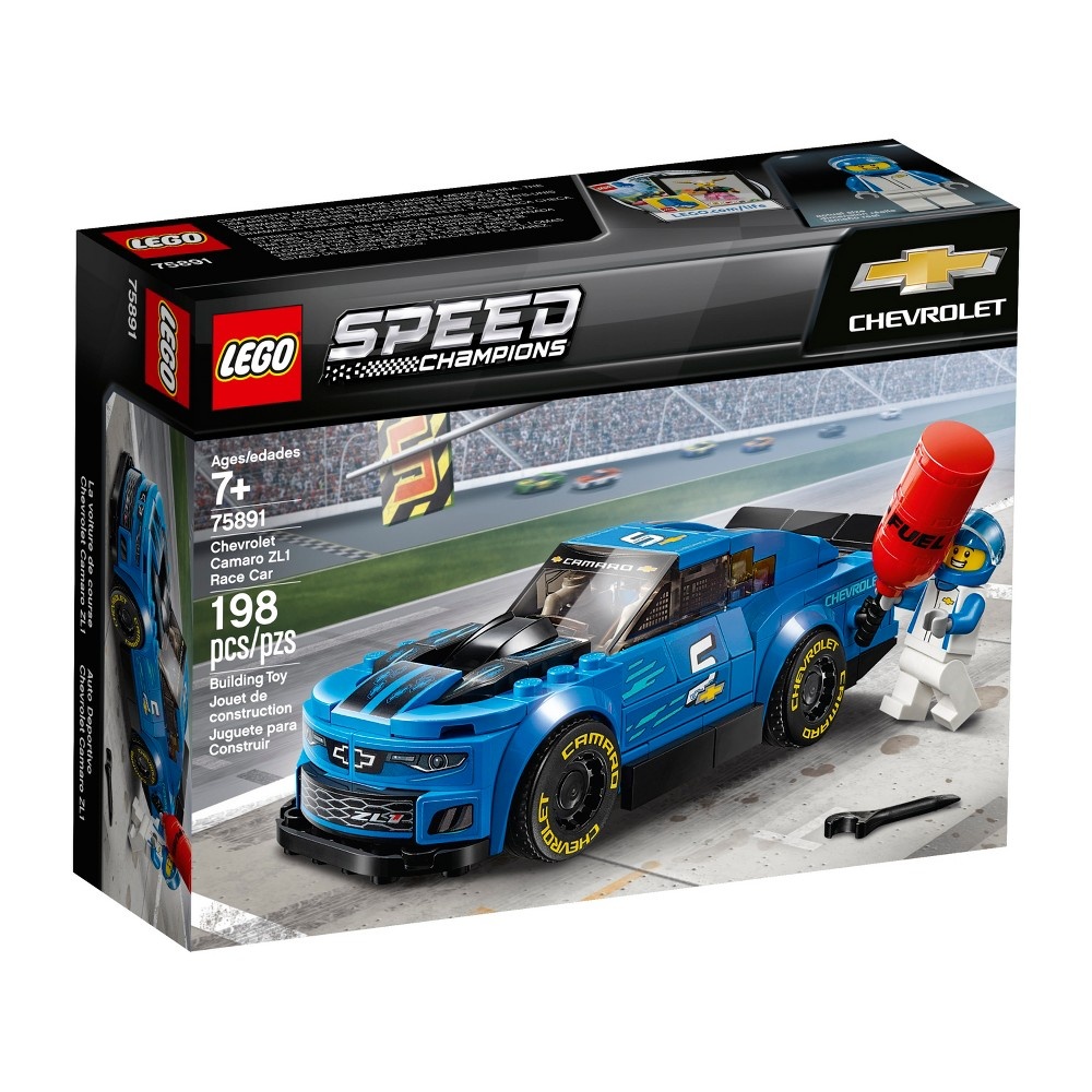 slide 2 of 6, LEGO Speed Champions Chevrolet Camaro ZL1 Race Car 75891, 1 ct