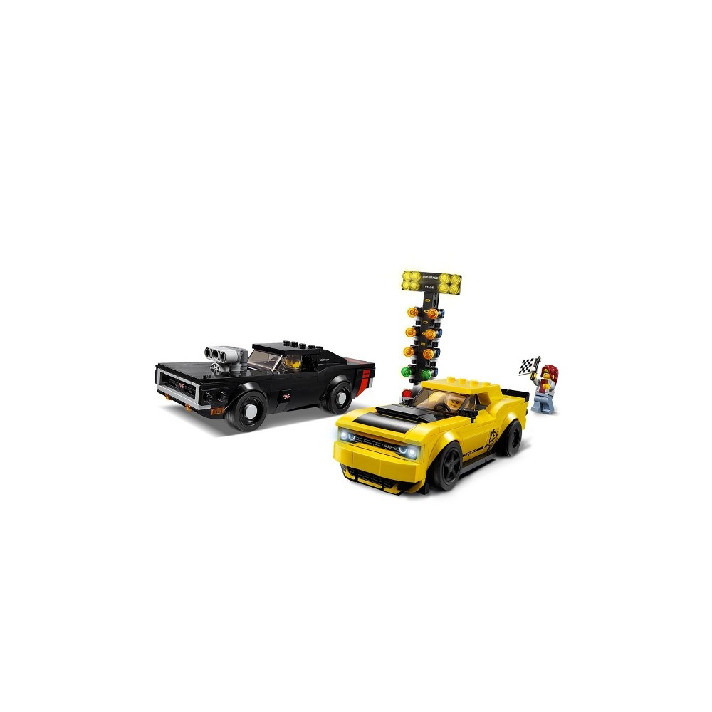 slide 5 of 7, LEGO Speed Champions 2018 Dodge Challenger SRT Demon and 1970 75893, 1 ct