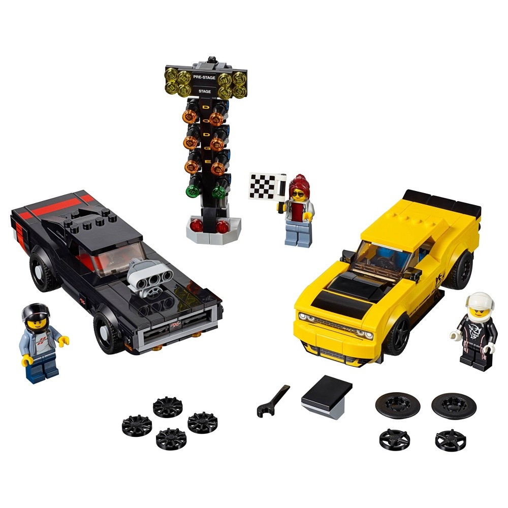 slide 7 of 7, LEGO Speed Champions 2018 Dodge Challenger SRT Demon and 1970 75893, 1 ct