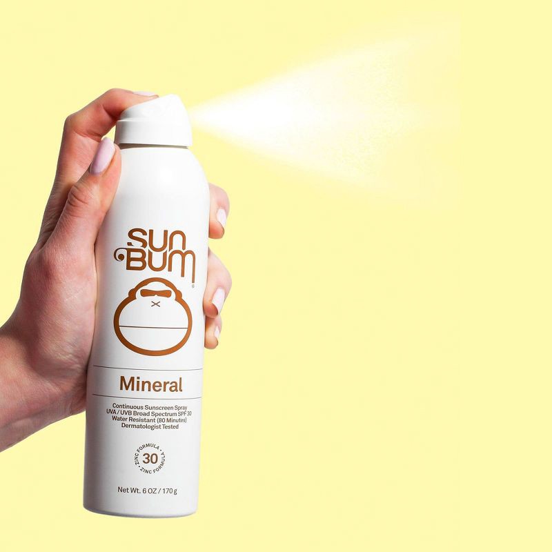 slide 3 of 4, Sun Bum Mineral Spray Sunscreen - SPF 30 - 6oz, 0 x 6 oz