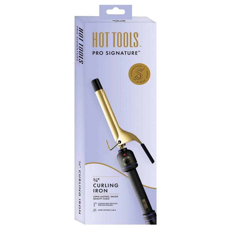 slide 5 of 5, Hot Tools Pro Signature Gold Curling Iron - 0.75", 1 ct