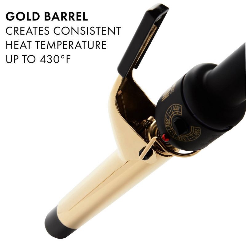 slide 4 of 7, Hot Tools Pro Signature Gold Curling Iron - 1", 1 ct