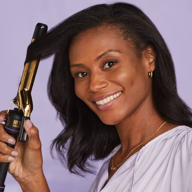 slide 5 of 7, Hot Tools Pro Signature Gold Curling Iron - 1", 1 ct