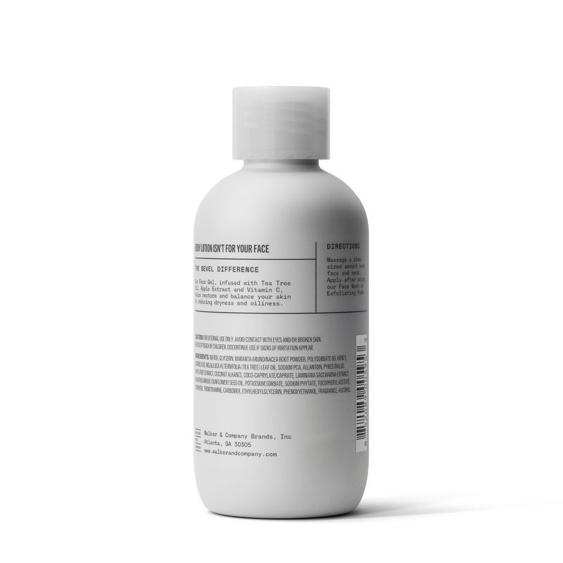 slide 2 of 6, Bevel Men's Face Gel, Hydrating, with Tea Tree Oil and Vitamin C - 4 fl oz, 4 fl oz