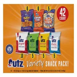 Utz 42 Pack Variety Snack Pack