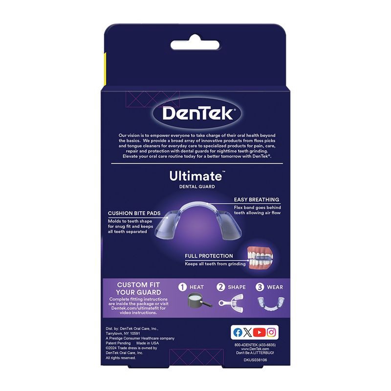 slide 8 of 8, DenTek Ultimate Dental Guard For Nighttime Teeth Grinding with SmartFit Tray, 1 ct