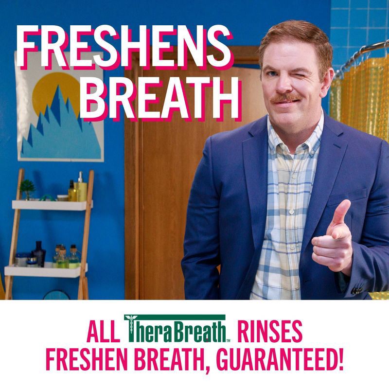 slide 9 of 10, TheraBreath Anticavity Fluoride Mouthwash - Sparkle Mint - 16 fl oz, 16 fl oz