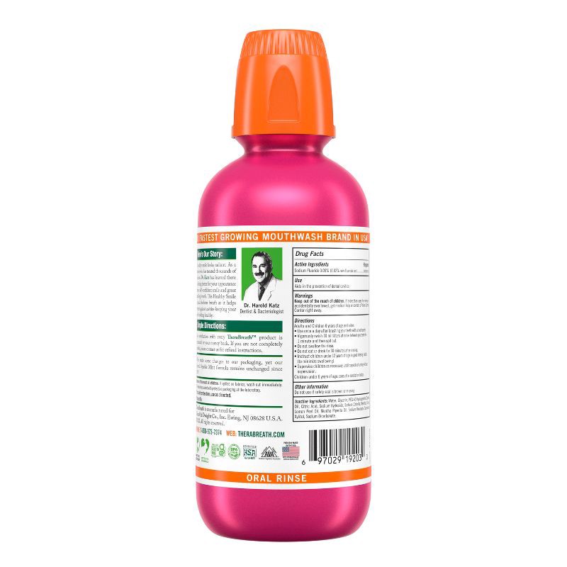 slide 9 of 9, TheraBreath Anticavity Fluoride Mouthwash - Sparkle Mint - 16 fl oz, 16 fl oz