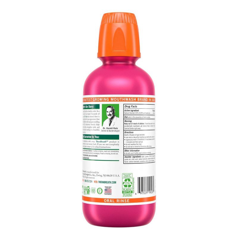 slide 10 of 10, TheraBreath Anticavity Fluoride Mouthwash - Sparkle Mint - 16 fl oz, 16 fl oz