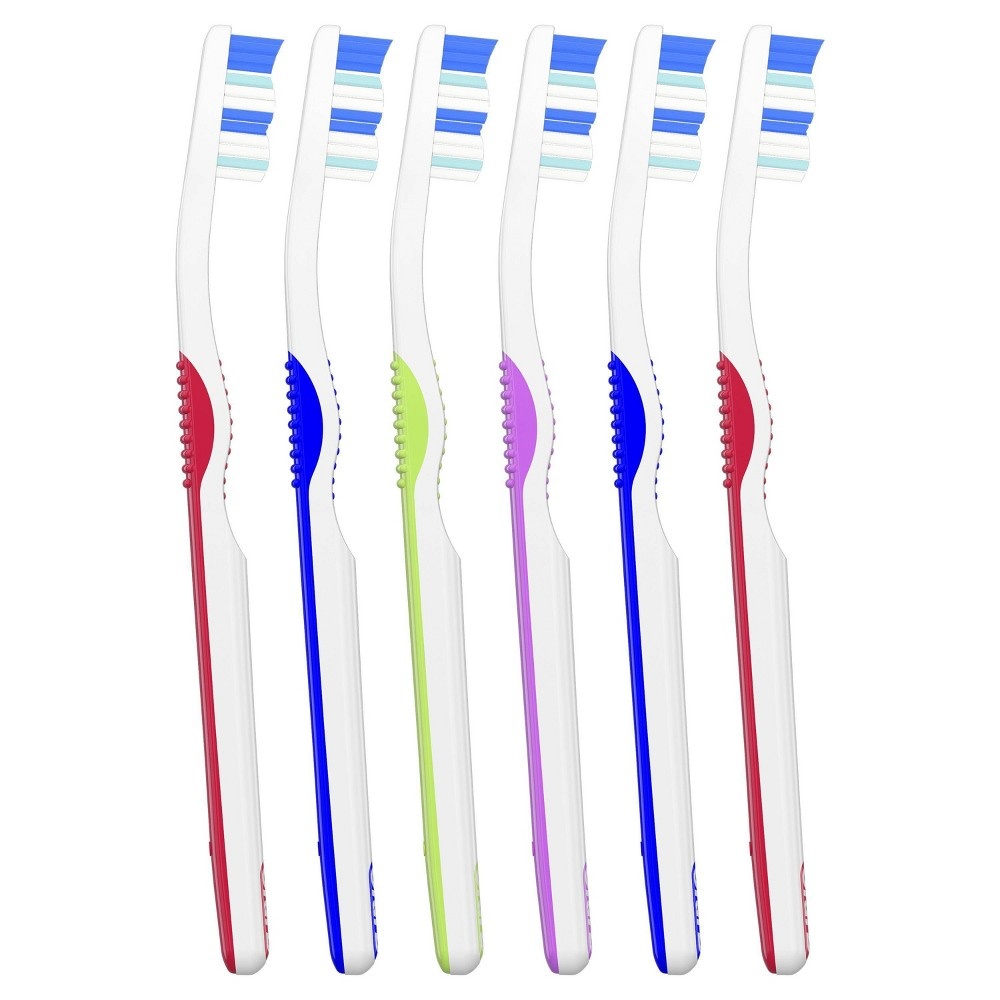 slide 2 of 3, Oral-B Healthy Clean Toothbrush Medium, 6 ct