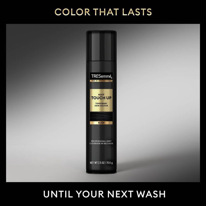 slide 3 of 7, Tresemme Root Touch-Up Temporary Hair Color Spray - Black - 2.5oz, 2.5 oz