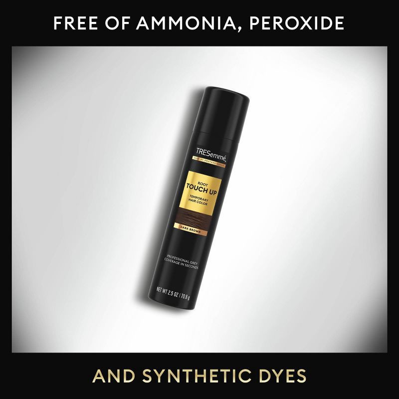 slide 4 of 7, Tresemme Root Touch-Up Temporary Dark Brown Hair Color Spray - 2.5oz, 2.5 oz