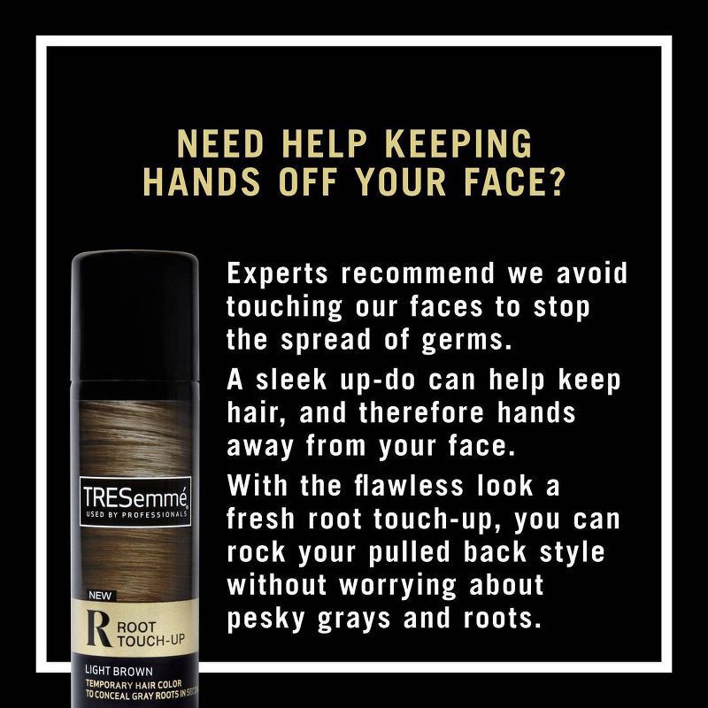 slide 5 of 8, Tresemme Root Touch-Up Light Brown Hair Temporary Hair Color Spray - 2.5 fl oz, 2.5 fl oz