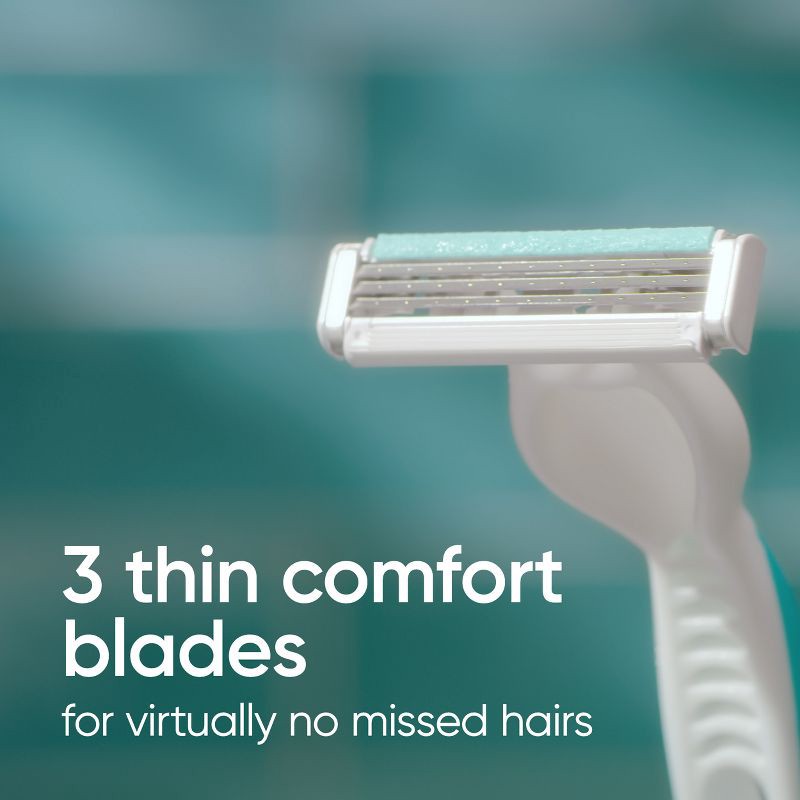 slide 2 of 8, Venus Simply 3 Sensitive Women's Disposable Razors - 4ct, 4 ct