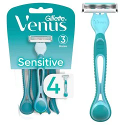 Venus Simply 3 Sensitive Women's Disposable Razors - 4ct
