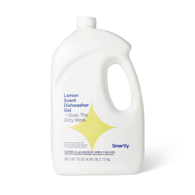 slide 1 of 3, Lemon Scented Dishwasher Gel - 75oz - Smartly™, 75 oz