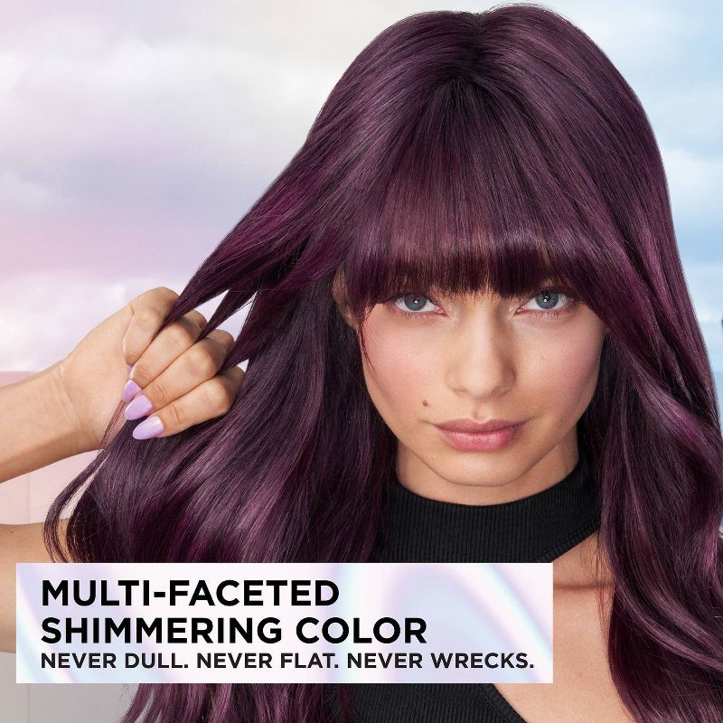 slide 9 of 11, Feria L'Oreal Paris Féria Multi - Faceted Shimmering Permanent Hair Color - Smokey Silver, 1 ct