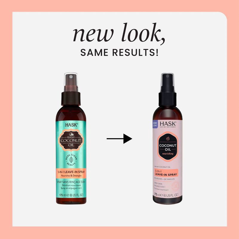 slide 3 of 10, Hask Monoi Coconut Oil 5-in-1 Leave-In-Spray - 6 fl oz, 6 fl oz