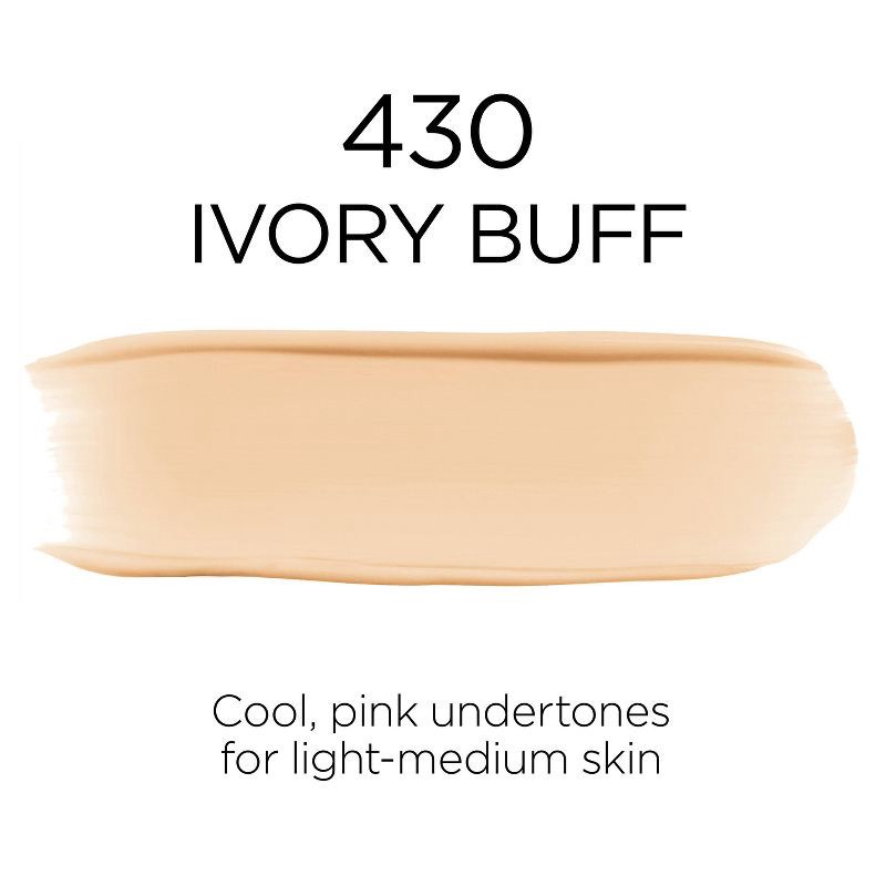 slide 2 of 8, L'Oreal Paris Infallible 32HR Fresh Wear Foundation with SPF 25 - 430 Ivory Buff - 1 fl oz, 1 fl oz