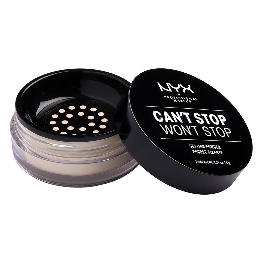 slide 3 of 4, NYX Professional Makeup Can't Stop Won't Stop Setting Loose Powder - Light, 0.21 oz