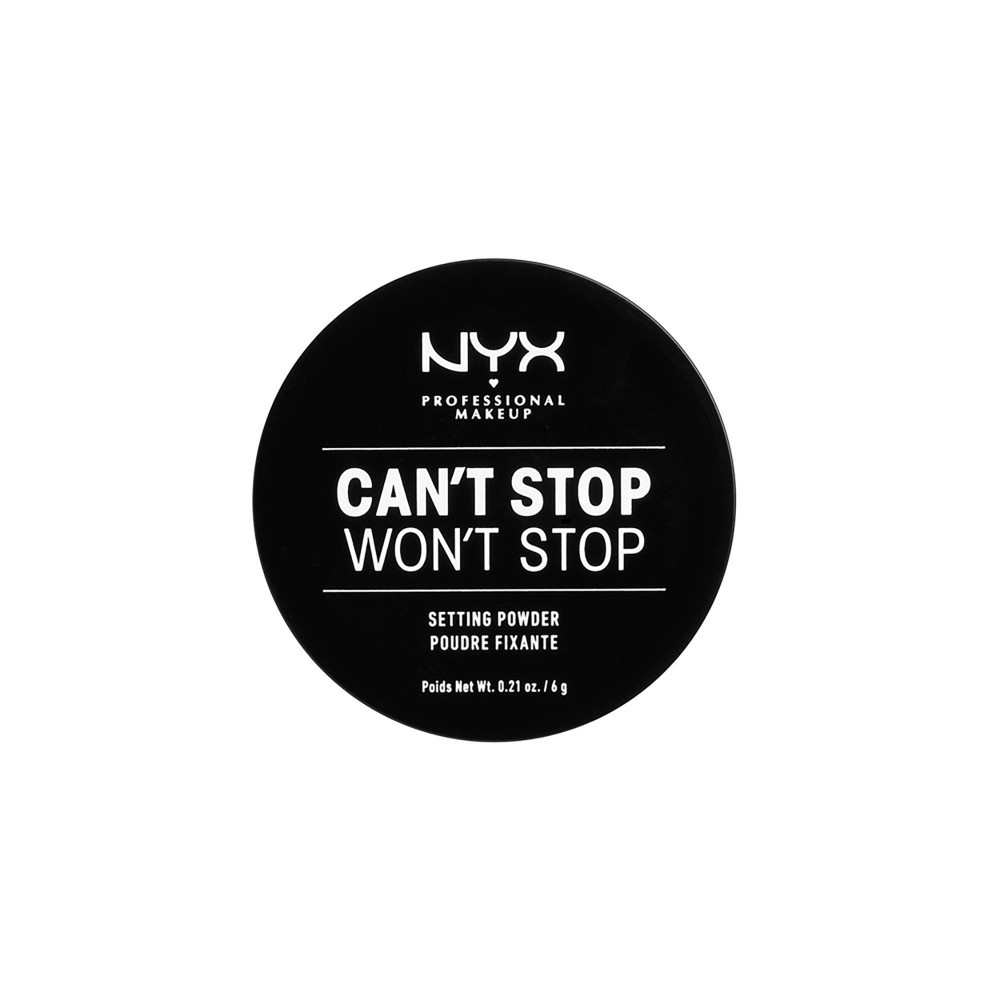 slide 4 of 5, NYX Professional Makeup Can't Stop Won't Stop Setting Loose Powder - Light/Medium, 0.21 oz