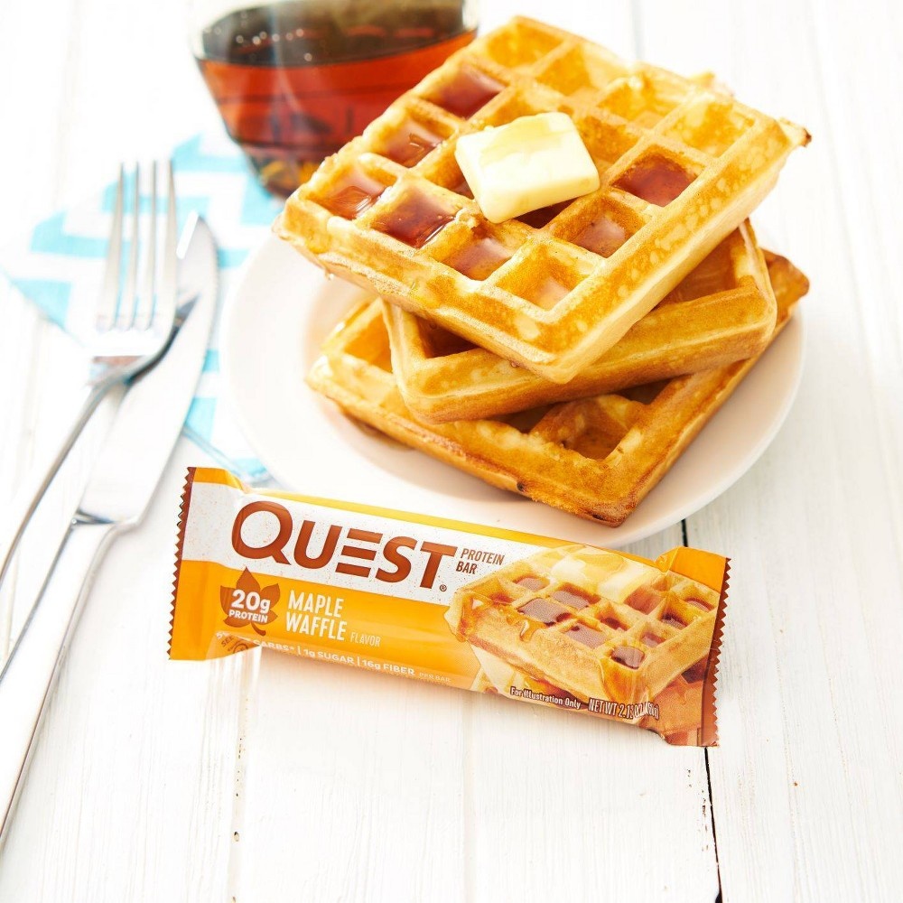 slide 2 of 6, Quest Nutrition Quest Protein Bar - Maple Waffle - 4ct, 8.5 oz