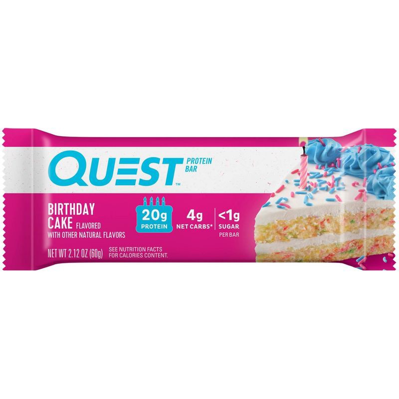 slide 4 of 8, Quest Nutrition Protein Bar - Birthday Cake - 4ct, 4 ct