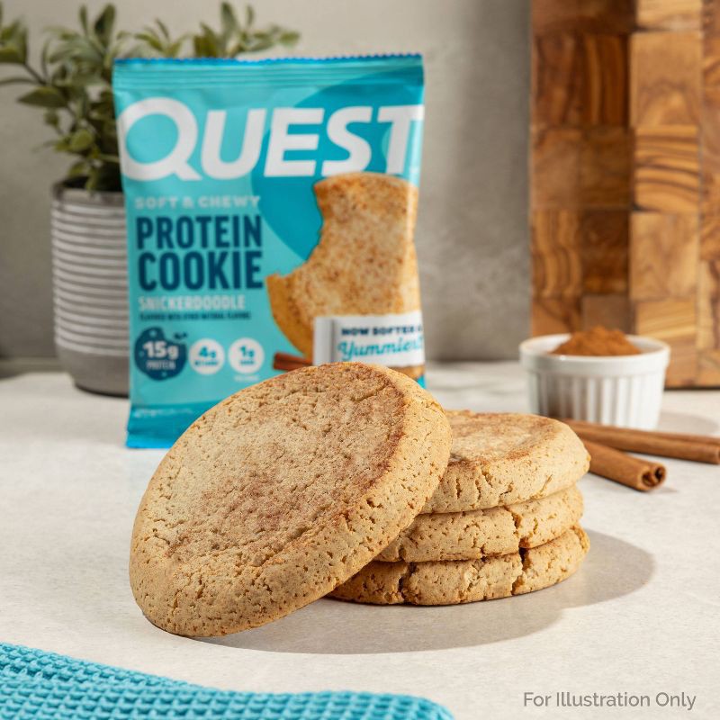 slide 5 of 10, Quest Nutrition Protein Cookie - Snickerdoodle - 4pk, 4 ct