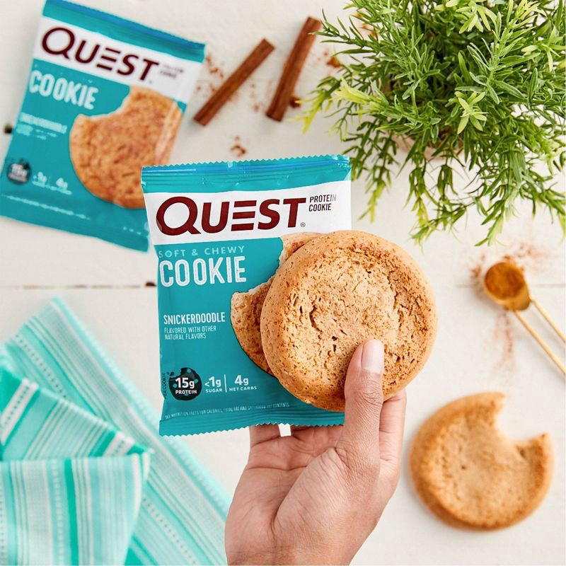 slide 6 of 7, Quest Nutrition Protein Cookie - Snickerdoodle - 4pk, 4 ct