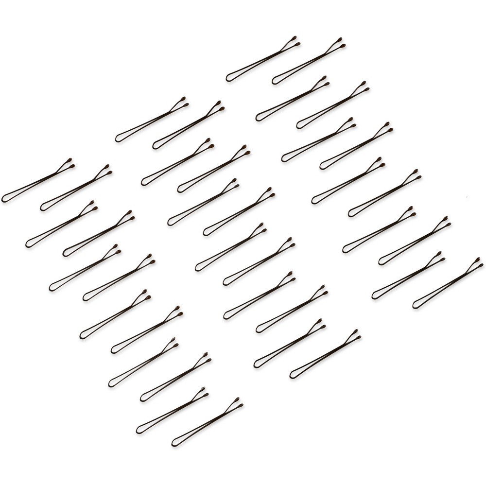 slide 2 of 3, scunci Elevated Basic Mini Bobby Pins - Brown - 36pk, 36 ct