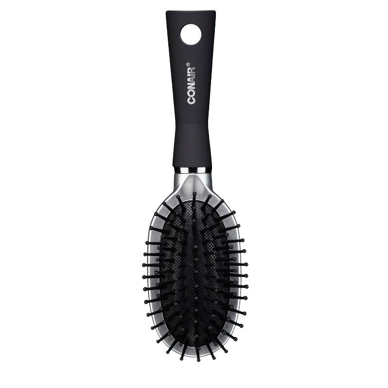 slide 2 of 3, Conair Travel Sized Detangling Cushion Hair Brush - All Hair - Black, 1 ct