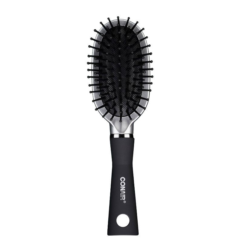 slide 3 of 3, Conair Travel Sized Detangling Cushion Hair Brush - All Hair - Black, 1 ct