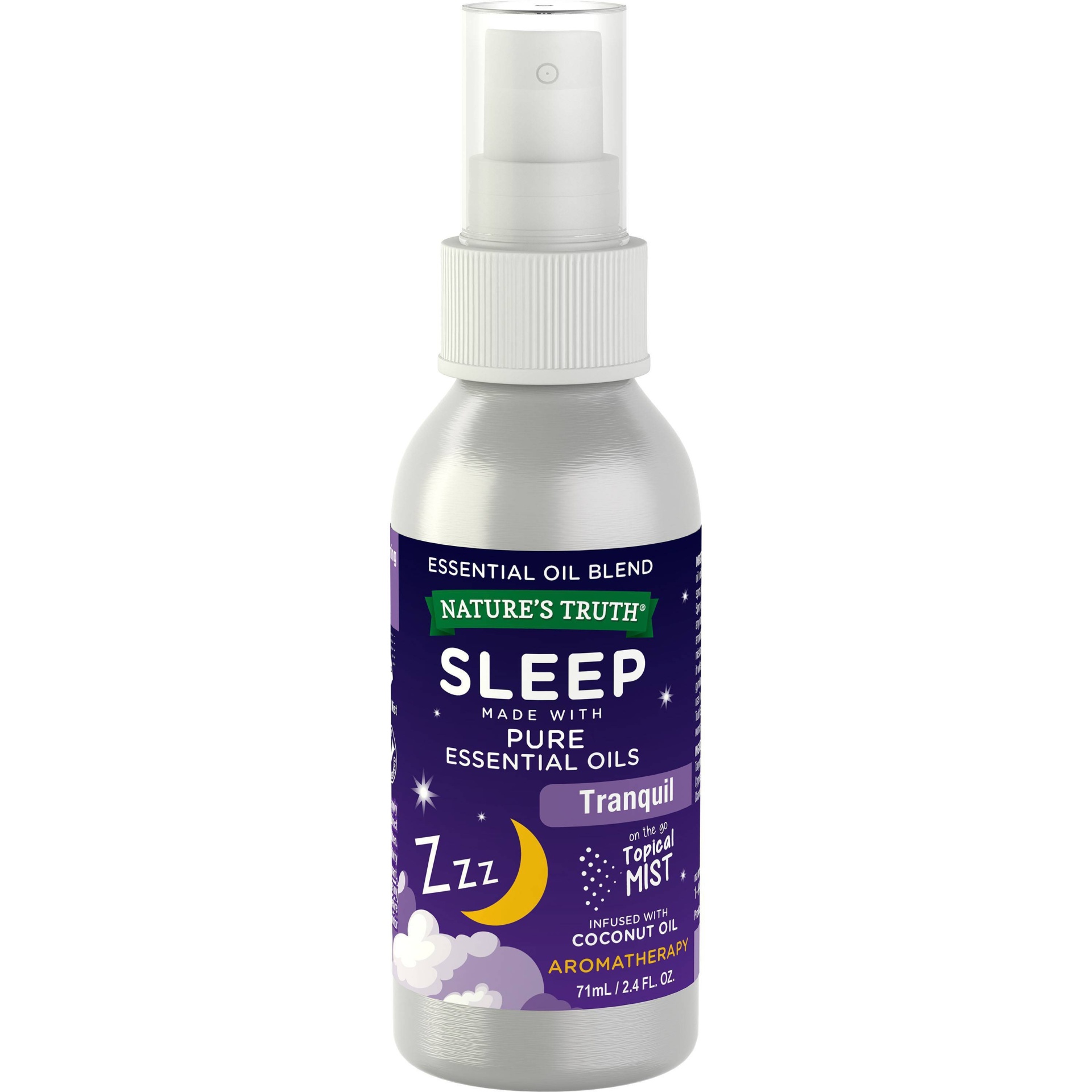 slide 1 of 3, Nature's Truth Sleep Tranquil Aromatherapy Essential Oil Blend Mist Spray, 2.4 oz