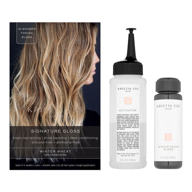 slide 3 of 5, Kristin Ess Hair Dye Gloss in Winter Wheat for Light Blonde Hair - 4 fl oz, 4 fl oz