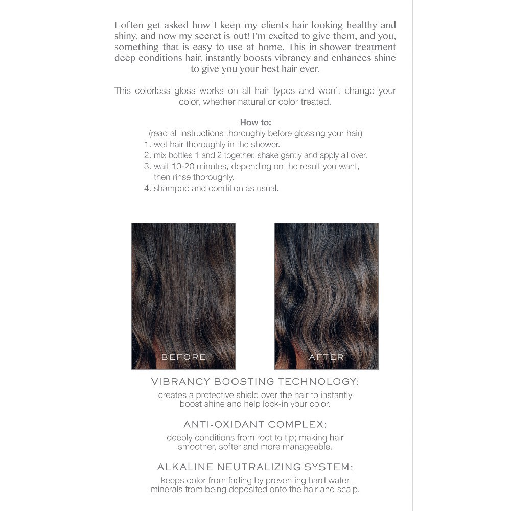 slide 2 of 5, Kristin Ess Signature Hair Gloss Shine Boosting, Tone Enhancing, Silicone Free + Ammonia Free - Crystal Quartz - 4 fl oz, 4 fl oz