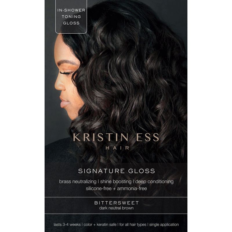 slide 1 of 5, Kristin Ess Hair Gloss Dye in Bittersweet for Dark Brown Hair - 4 fl oz, 4 fl oz