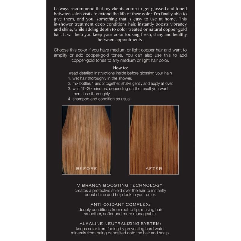 slide 2 of 7, Kristin Ess Hair Dye Gloss in Copper Penny for Red or Auburn Hair - 4 fl oz, 4 fl oz