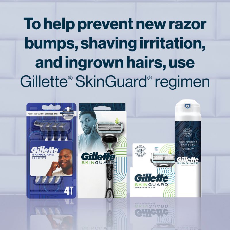 slide 7 of 11, Gillette SkinGuard Men's Razor Blade Refills - 4ct, 4 ct