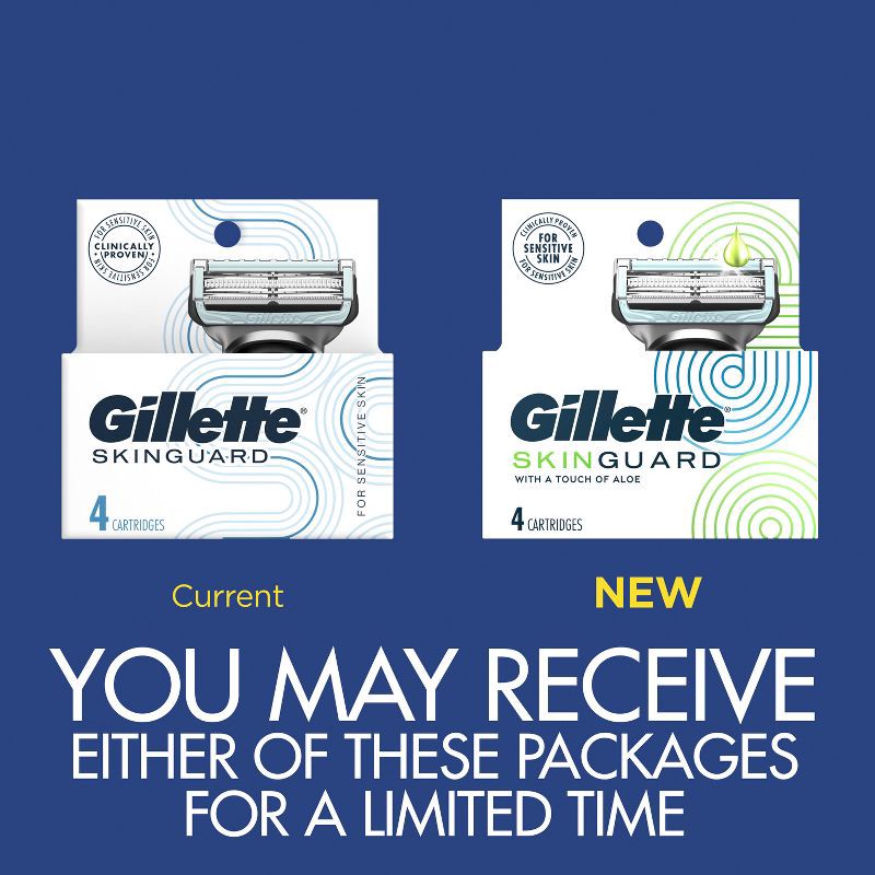 slide 9 of 11, Gillette SkinGuard Men's Razor Blade Refills - 4ct, 4 ct