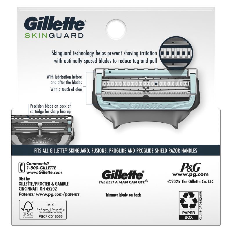slide 11 of 11, Gillette SkinGuard Men's Razor Blade Refills - 4ct, 4 ct