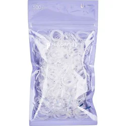 scunci scünci Polyband Elastic Hair Ties - Clear - 500pk