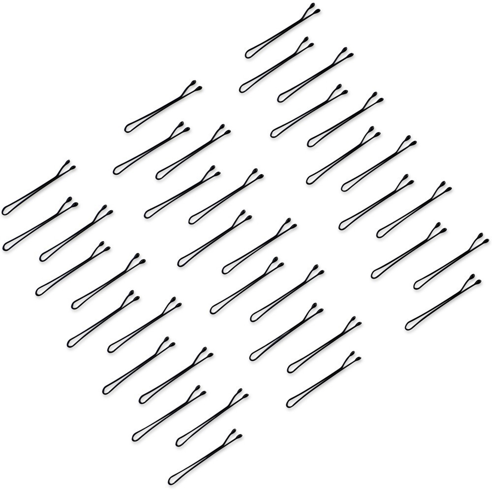 slide 2 of 3, scunci Elevated Basic Mini Bobby Pins - Black - 36pk, 36 ct