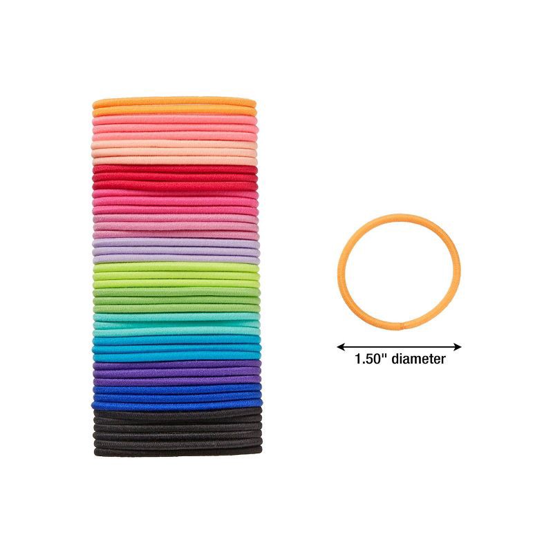 slide 4 of 4, scunci scünci Kids No Damage Mini Elastic Ties - Brights - 45pcs, 45 ct