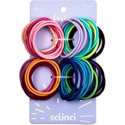 scunci scünci Kids No Damage Mini Elastic Ties - Brights - 45pcs