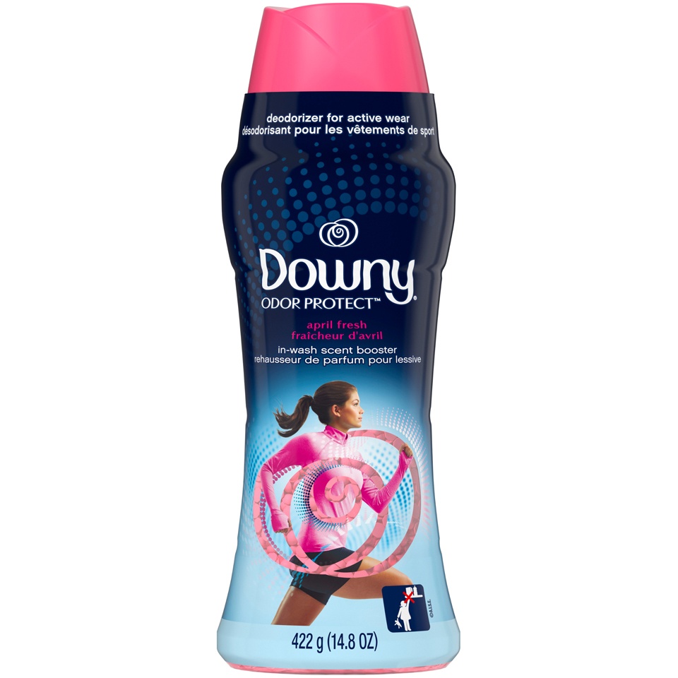 slide 1 of 2, Downy Odor Protect April Fresh In-Wash Scent Beads, 14.8 oz