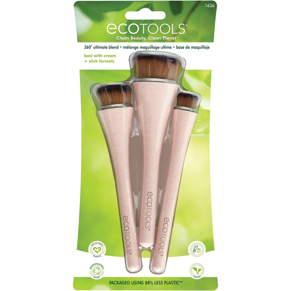 slide 3 of 6, EcoTools 360 Ultimate Blend Brush Kit - 3pc, 3 ct