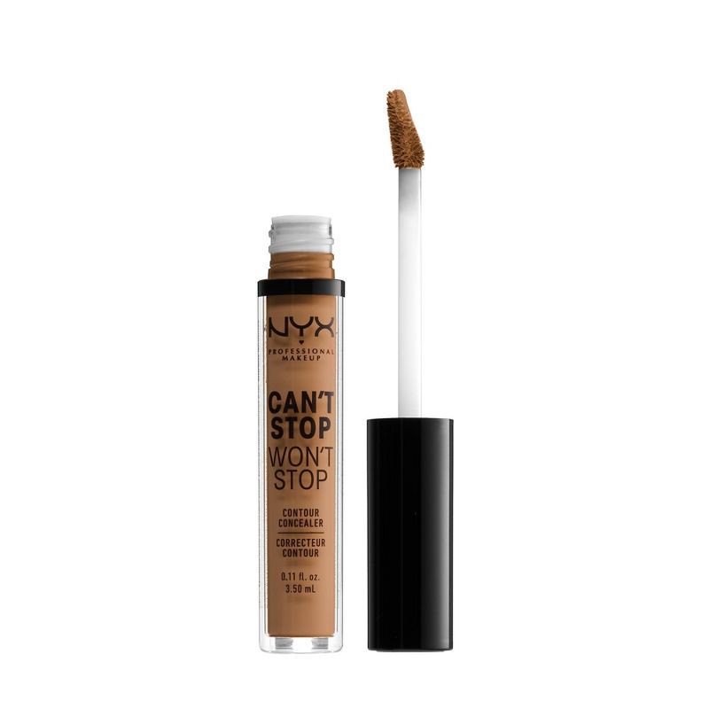 slide 1 of 4, NYX Professional Makeup Can't Stop Won't Stop Contour Concealer - 17 Warm Honey - 0.11 fl oz, 0.11 fl oz