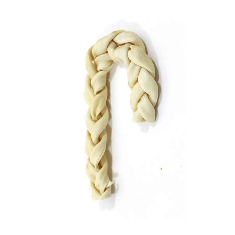 slide 3 of 3, Pet Factory Happy Holiday Braided Peppermint Cane Rawhide Dog Treats - 3oz, 3 oz