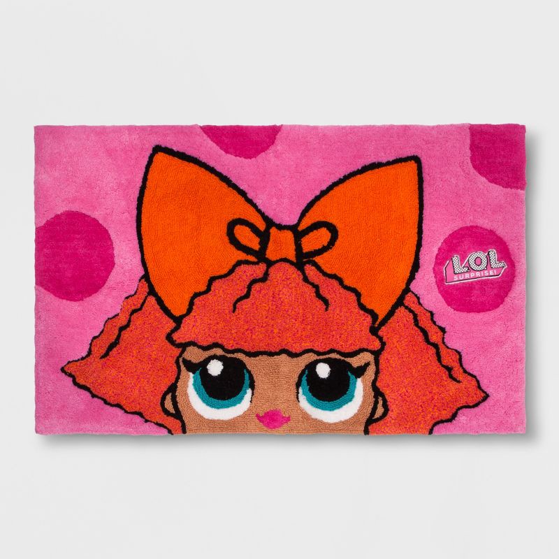 slide 1 of 1, 2'5"x4' L.O.L. Surprise! Remix Glitter Queen Elevated Rug, 1 ct