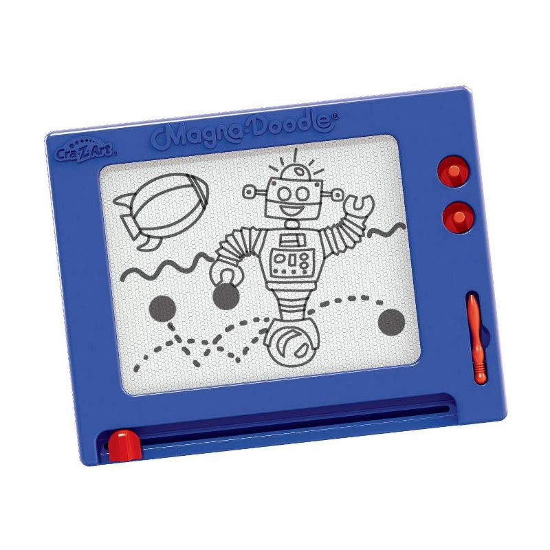 slide 2 of 8, Cra-Z-Art Retro Magna Doodle: Magnetic Activity Surface with Stylus, Stencils, 1 ct